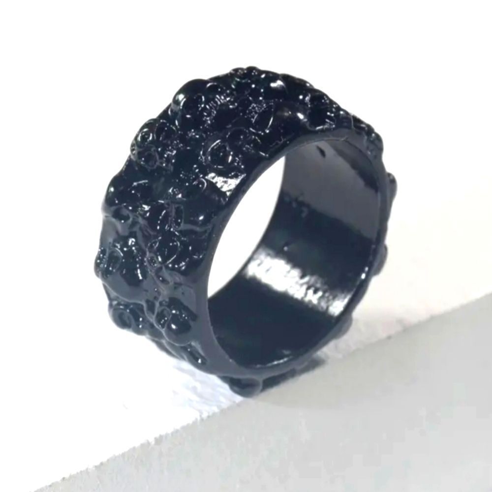 Men Retro Punk skull ring sz 11